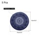 thumbnail image 2 of Uxcell 5packs Shower Drain Hair Catcher Round Drain Strainer for Shower, Blue, 2 of 5