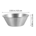 thumbnail image 2 of AURARMLET 4Pcs Metal Ramekins Sauce Cups Silver Condiment Holder For Kitchenware, 2 of 8
