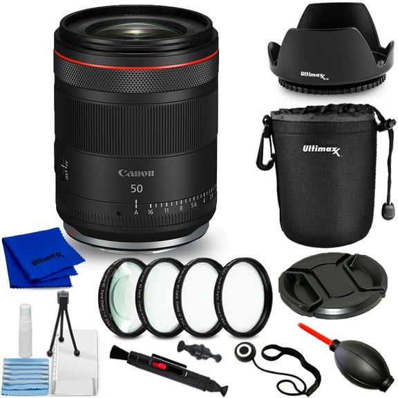 Canon RF 50mm f/1.4 L VCM Lens (Canon RF) 6908C002 - 10PC Accessory Bundle