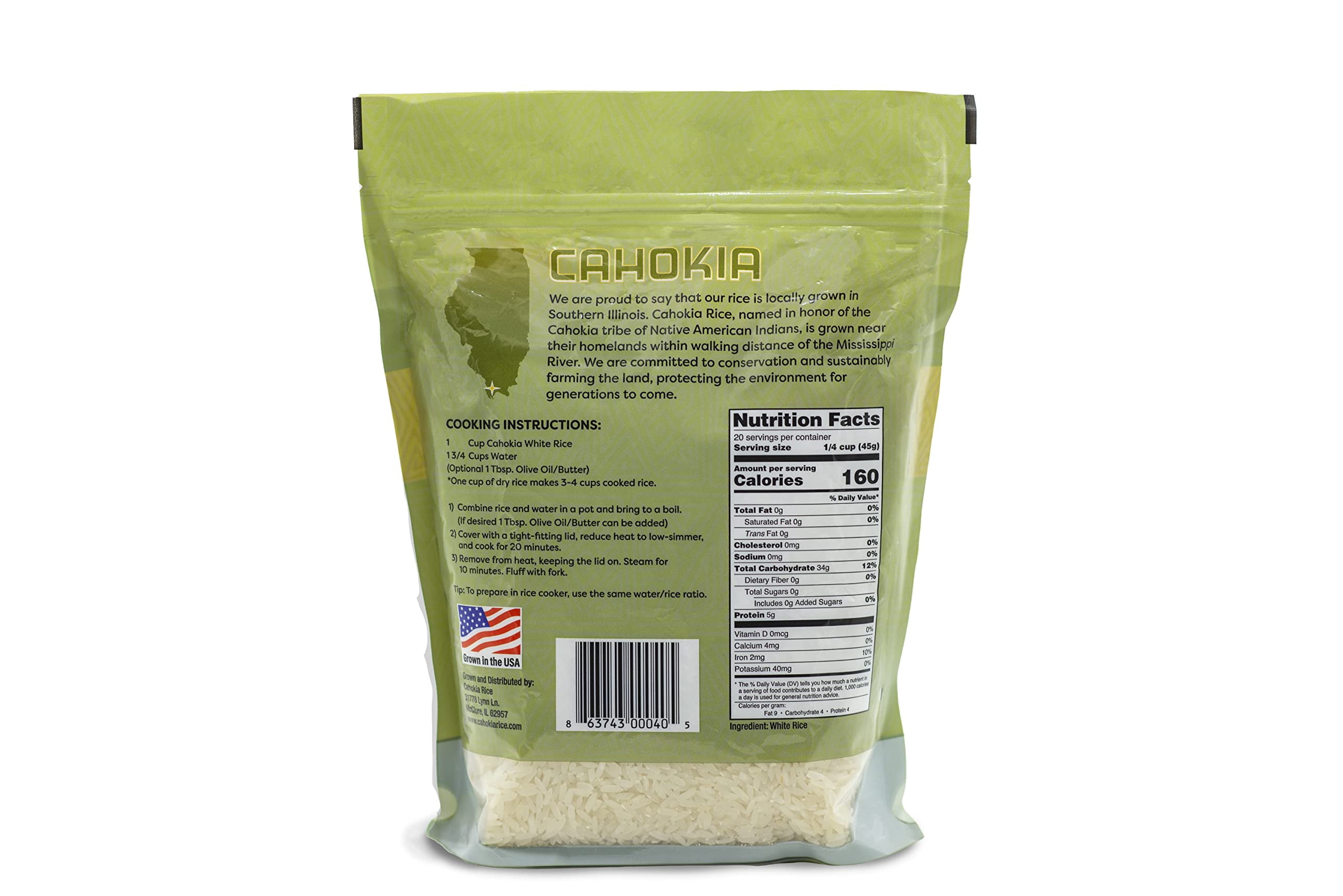 Cahokia White Rice 32 oz (Pack Of 6)