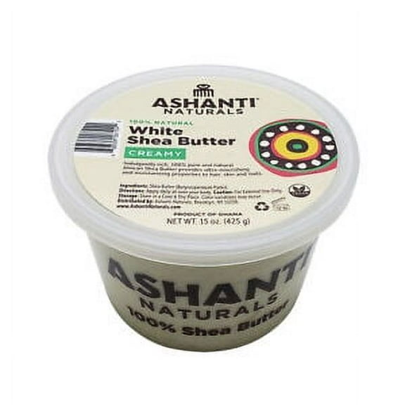 Ashanti Natural Soft & Creamy Shea Butter WHITE, 15 OZ