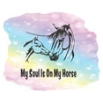 thumbnail image 2 of Animal Wall Decals for Children Bedroom - Horses on Multicolored Background Horse DIY & Creativity Boy Girl Bedroom Wall Sticker - Size: 30 In x 24 In, 2 of 5