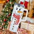 thumbnail image 6 of Custom Snowman Christmas Tumbler - Personalized Name 40 Oz Tumbler with Handle Straw Lid,Stainless Steel Insulated Travel Tumbler Xmas Coffee Cup Mug Holiday Gifts for Women Men Kid Boy Girl, 6 of 6