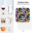 thumbnail image 6 of Disketp Retro Panther Funny Coasters,4 Pcs Leather Coasters with Holder, Perfect Housewarming Hostess Gifts,Protect Furniture from Water Marks Scratch and Damage-Square, 6 of 6