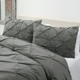 Nestl Down Alternative Comforter Set with Pillow Shams, Pinch Pleated