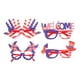 thumbnail image 4 of KAKOWELY 4 piezas de marcos de fotos para gafas de fiesta del Día de la Independencia, accesorios novedosos para fiestas., 4 of 5