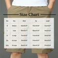 thumbnail image 3 of JIUKE Mens Cargo Shorts Summer Casual Lightweight Solid Color Elastic High Waisted Straight Leg Work Shorts, 3 of 5