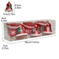 thumbnail image 2 of Christmas Tree Bell Ornaments 6PCS, Painted Jingle Bells with Hanging Rope for Xmas Tree, Indoor Outdoor Festival Hanging Pendants, 2 of 4