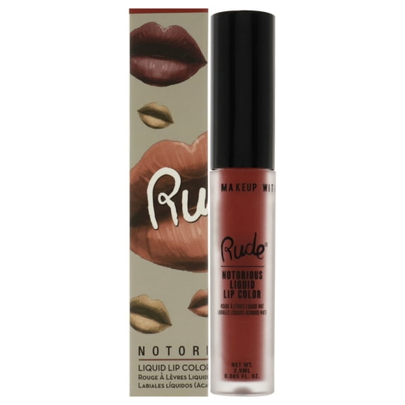 Rude Cosmetics Notorious Rich Long Liquid Lip Color - Poison Fruit , 0.1 oz Lip Color