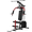 Red&black with 100LB Weight Stack, variant on GARVEE Multifunctional Home Gym System,Home Gym Station with 100LBS Weight Stack,Exercise Equipment for Full Body Traning with Pulley System
