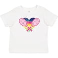 thumbnail image 3 of Inktastic Tennis Racket Heart Cute Girls Baby T-Shirt, 3 of 5