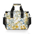thumbnail image 7 of FORMRS Insulated Cooler Bag 24 Cans Capacity Soft Leakproof Lunch Box with Side Pockets, Yellow Floral, 7 of 7