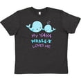 thumbnail image 3 of Inktastic My Yaya Whale-y Loves Me Youth T-Shirt, 3 of 5
