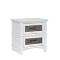 thumbnail image 1 of Progressive Furniture B101-43 Dazzle Table de Nuit, Blanc & Étain, 1 of 1