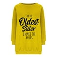 thumbnail image 5 of Hilzaten Womens Loosse Sweatshirt Long Sleeve Crew Neck Print Pullover Womens Hoodless Sweatshirt, 5 of 5