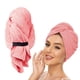 thumbnail image 4 of onlyliua Liquidación Toalla de Microfibra para El Cabello, Toalla para Secar El Cabello, con Correa Elástica, Turbantes de Secado Rápido para Cabello Mojado, Cabello Largo, Grueso y Rizado, Toallas S, 4 of 7
