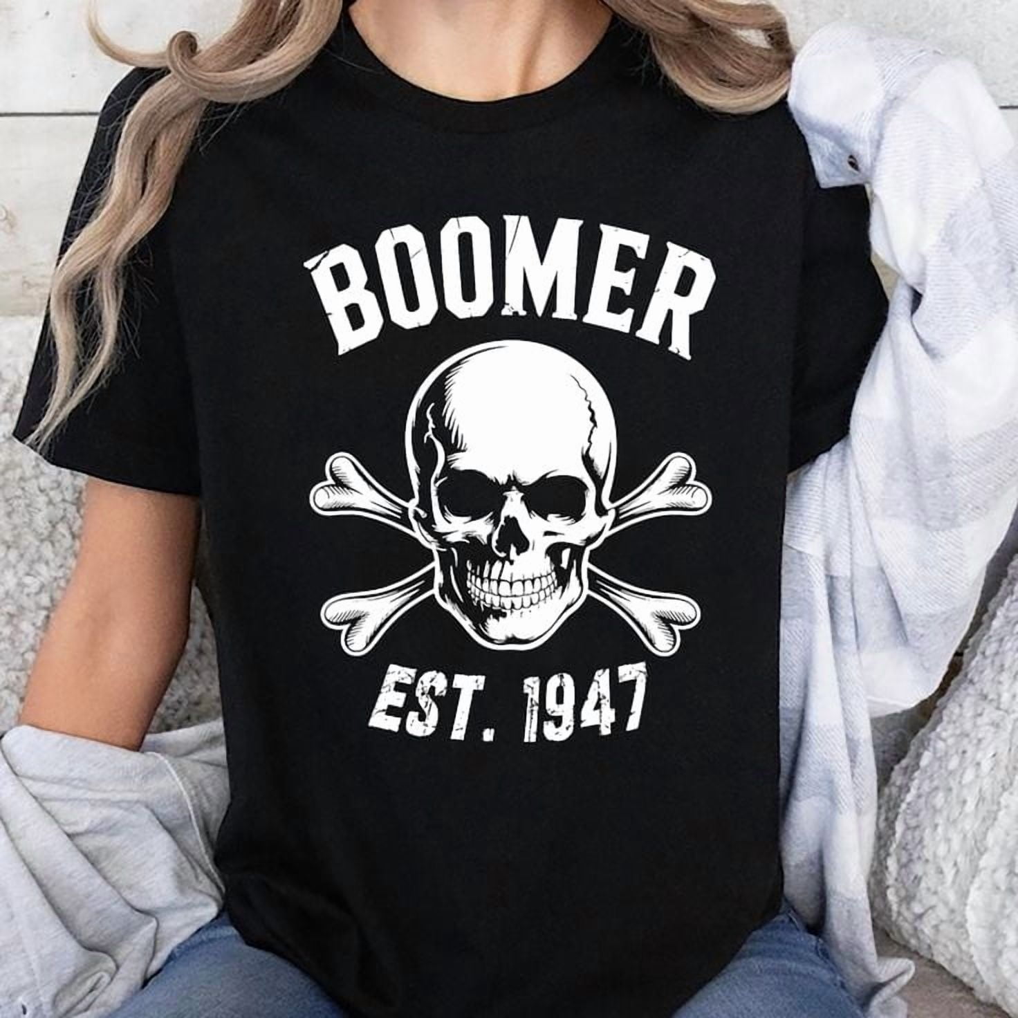 Boomer Est 1947, Baby Boomer Generation Unisex T-Shirt, Sizes S-5XL, Gategoo