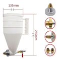 thumbnail image 3 of Wall Texture Sprayer for Exterior Paint & Cement Mortar Application, Real Stone Paint Spray Gun with Plastic Hopper, 3 of 5