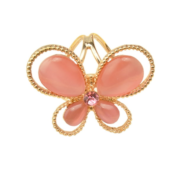 Anillo de la bufanda clip de chal elegante bufandas broche con diamantes de imitación electroplastia aleación de aleación estilo regalo para las mujeres cuello rosa rojo Inevent EL005298-01B