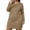 Khaki, variant on Nowekniz Womens Plus Size Long Sleeve Round Neck Tshirt Dress,Spring Summer Fall Versatile Daily Shirts
