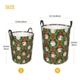 thumbnail image 3 of Sikiie Santa Claus And Gnomes Print Round Dirty Clothes Basket, Waterproof Standing Foldable Storage Basket, for Laundry Room, Bedroom, Bathroom Storage-Small, 3 of 6