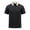 Black, variant on Men’s Quarter Zip Golf Polo Shirt Seamless Cooling 4-Way Stretch Moisture Wicking Tennis Collared Polo Shirts
