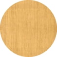 thumbnail image 1 of Ahgly Company Indoor Round Solid Brown Modern Area Rugs, 5' Round, 1 of 4