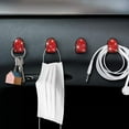 thumbnail image 3 of OTOSTAR 4 Pack Bling Crystal Car Mini Hook, Multifunctional Car Hanger Storage for Key, Earphone, Charging Cable, Purse, Universal Car Accessories (Red Crystal), 3 of 8