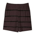 thumbnail image 4 of Tdoqot Girls Athletic Shorts with Pockets- Casual Summer Striped Soft Active Running Shorts Brown Size 11-12, 4 of 5