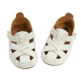 thumbnail image 2 of Wangsaura Newborn Anti-slip Sandals, Toddler Solid/ Contrast Color Shoes, 2 of 8