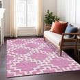 thumbnail image 5 of Addison Rugs Machine Washable Indoor/ Outdoor Chantille Geo Trellis Rug Blush - 10' x 14', 5 of 5