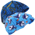 thumbnail image 4 of 2 Pcs Bonnet de Bain Imperméable pour Enfants Garçons Filles comme Montré, 4 of 6