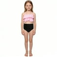thumbnail image 2 of Girls 2-Piece Swimsuits Backless Halter Bathing Suits with Chest Pad Bathing Suits for Kids 3-4 Years, 2 of 5