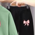 thumbnail image 4 of HCNTES Baby Girl Clothes Winter Girls Outfits Bow Printed Sweatshirt Pants Toddler Girls Clothes Birthday Baby Winter 2 Pieces Outfits, 4 of 5