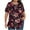 New4/Multicolor, variant on Otvok Womens Plus Size Tops Crew-Neck Short-Sleeved Pleated Loose Blouses