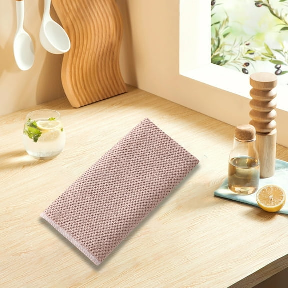 Kitchen Towels Super Absorbent & Lint-Free Cleaning Cloths - Thickened Microfiber Dish Towels for Dishes Countertops - Reusable Quick-Dry Easy to Clean