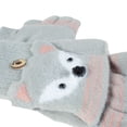 thumbnail image 3 of Guantes convertibles para niños Mitones Guante medio dedo, 3 of 3