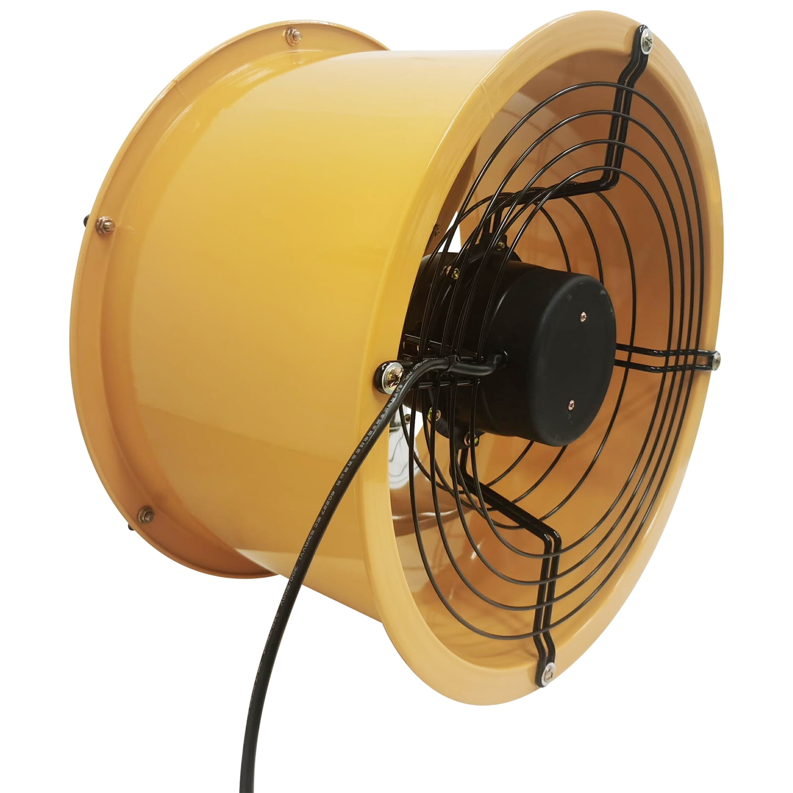 16" Cylinder Explosion Proof Axial Pipe Fan Wall Mounted Ventilator for Kitchen Warehouse 220V