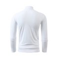 thumbnail image 4 of Njagoc3 Mens Casual Solid Color Semi High Neck Long Sleeved Top Casual Sports Base Shirt Long Sleeved High Neck Top/shirt, 4 of 5