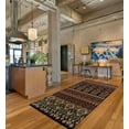 thumbnail image 2 of Intricate Ornamental Eclectic Ultra-Soft Indoor Area Rug or Runner, 4' x 6', Black by Blue Nile Mills, 2 of 6