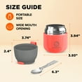 thumbnail image 4 of ENERGIFY Vacuum Insulated Thermos Food Container, Stainless Steel, 12oz, Fusion Coral, 4 of 9