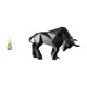 thumbnail image 1 of Estatua de toro y calabaza de latón, adorno Feng Shui, recuerdo, escultura moderna de resina, figura abstracta para decoración de mesa o entrada, 1 of 8