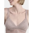 thumbnail image 3 of No Boundaries Crossover Floral Lace Bralette, Women’s and Women’s Plus, Sizes S-XXXL, 3 of 4