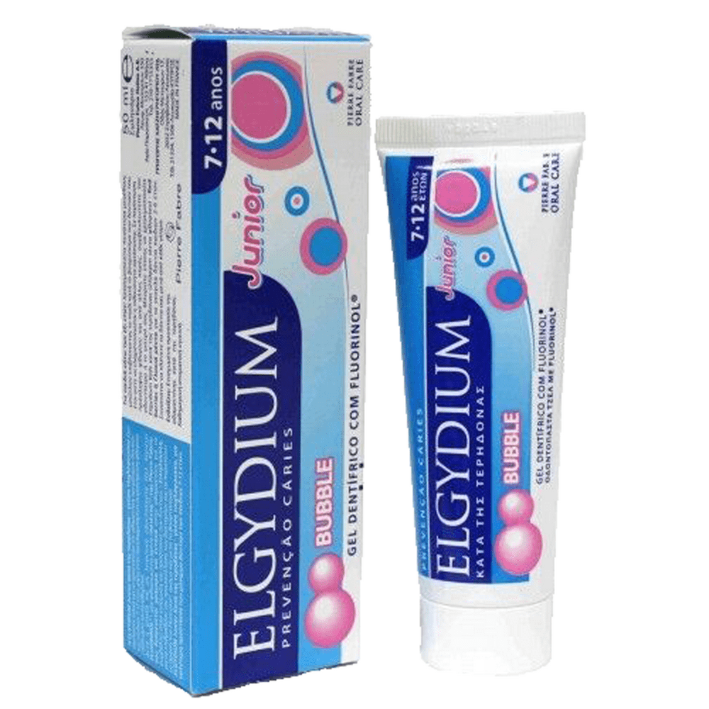 Elgydium Toothpaste Gel Junior Decay Protection 7/12 Years Old Bubble