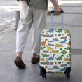 thumbnail image 3 of White Cartoon Roar Dinosaurs Pattern Luggage Cover Fashion Suitcase Cover Baggage Covers Fit 25-28 Inch Luggage (Go Travel), 3 of 5
