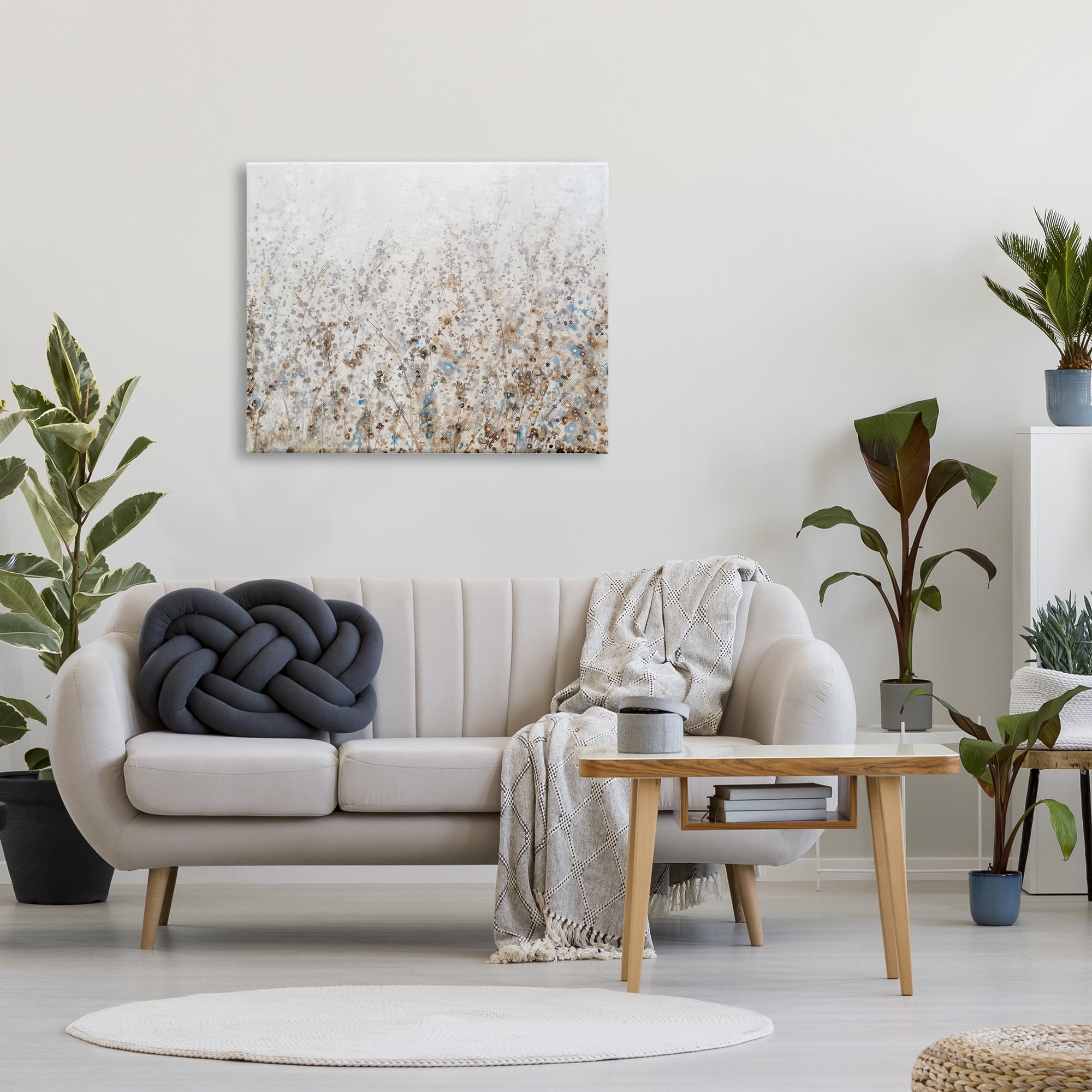Stupell Industries Abstract Botanical Scenery Abstract Painting Gallery Wrapped Canvas Art Print Wall Art, 40 x 30