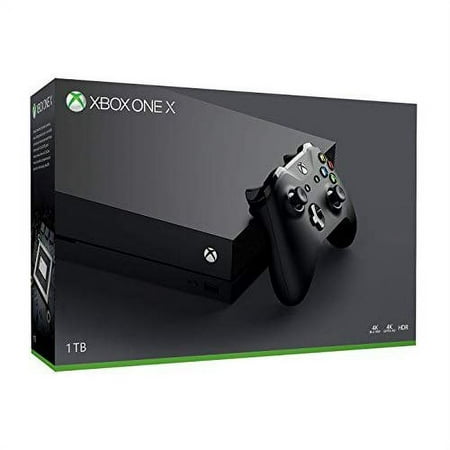 Restored Microsoft Xbox One X 1TB Console With Wireless Controller 4K Ultra HD (Refurbished)