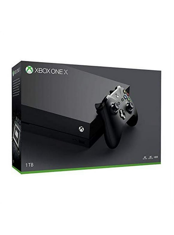 Restored Microsoft Xbox One X 1TB Console With Wireless Controller 4K Ultra HD (Refurbished)