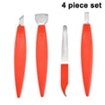 thumbnail image 1 of Juego de cuchillos de pedicura de 4 piezas Juego de pedicura peladora Herramienta de manicura para pedicura de uñas - Lima de uñas de metal y levantador de uñas - Herramientas de pedicura, 1 of 8