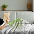 thumbnail image 3 of Forest Soft Flannel Fleece Throw Blanket, Sketch Style Tree with Green Leaves Abstract Dreamy Springtime Environment, Cozy Plush for Indoor and Outdoor Use, 50" x 70", Green Black White, by Ambesonne, 3 of 5